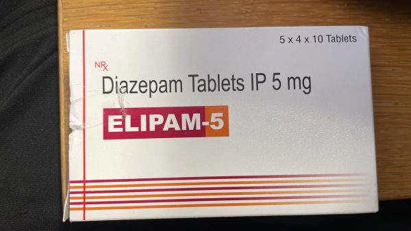 Blister pack of Diazepam 5mg tablets used for anxiety, muscle spasms, and sleep disorders