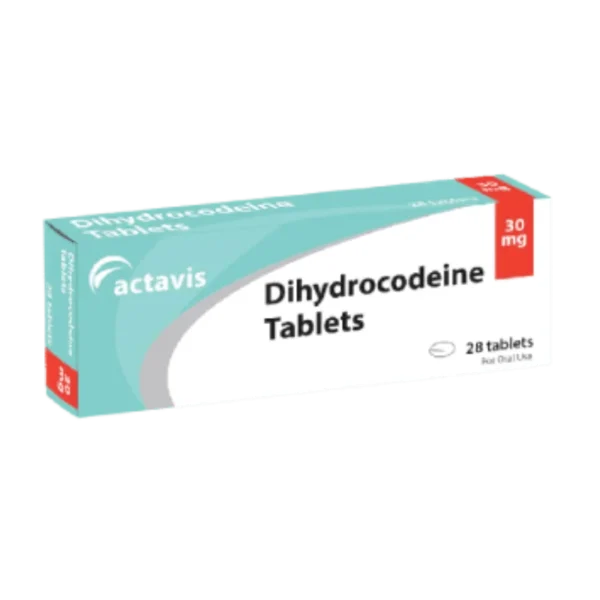 Dihydrocodeine 30mg tablets, an opioid analgesic used for the relief of moderate to severe pain.