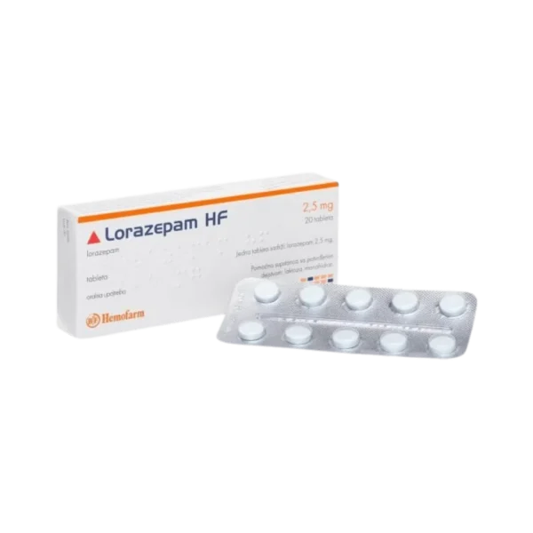 Lorazepam 2.5mg Tablets – Anti-Anxiety and Sedative Medication