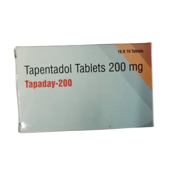 Blister pack of Tapentadol 200mg tablets, a prescription opioid analgesic used for managing moderate to severe pain.