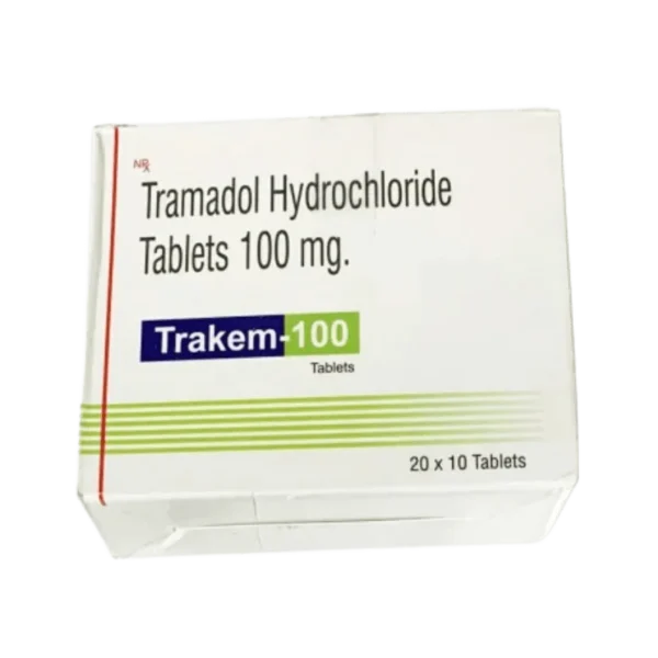 Tramadol Hydrochloride 100mg extended-release tablets in blister packaging, prescribed for managing moderate to severe chronic pain.