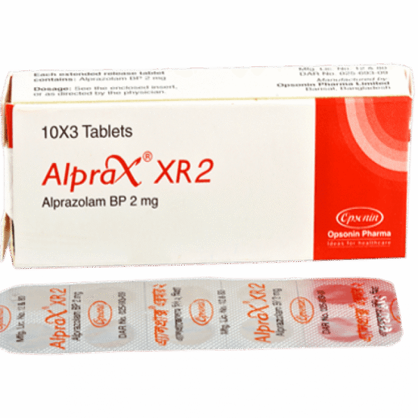 Alprax XR 2mg Extended-Release Tablets – Long-Acting Anxiety and Panic Disorder Medication