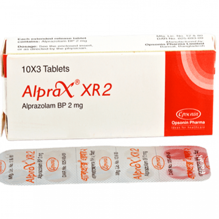 Alprax XR 2mg Extended-Release Tablets – Long-Acting Anxiety and Panic Disorder Medication
